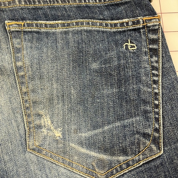 RAG & BONE "The Dre" Distressed Cotton Surfer Rep Wash Boyfriend Jean SZ 29 - Picture 9 of 16